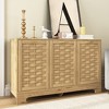 Accent Buffet Cabinet, Anti-tip Sideboard Storage Cabinet With Adjustable Shelf And 3 Doors - 2 of 4