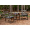 Casual Cushion Solid Sunbrella Fabric 2-Piece Indoor/Outdoor Seat Pad Cushion - 2 of 4
