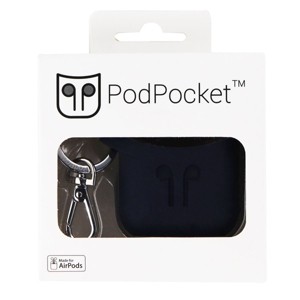 PodPocket Airpods Case with Keychain for Apple Airpods - Indigo Blue (PP-1002) - 1 of 1