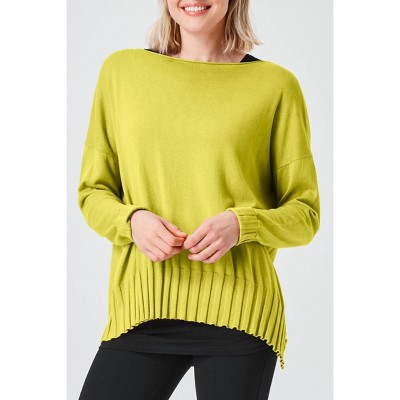 Women's Ribbed Boatneck Top - PLANET by Lauren G.