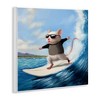Stupell Industries Cool Surfer Mouse Blue Ocean Waves, 12" x 12" - 3 of 4