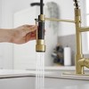 Single-Handle Pull-Down Sprayer 2 Spray High Arc Kitchen Faucet With Deck Plate - 3 of 4