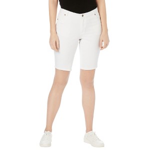 Jessica London Women's Plus Size True Fit Stretch Denim Bermuda Short - 1 of 4