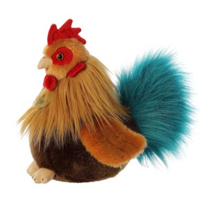 Aurora Small Rooster Miyoni Realistic Stuffed Animal Brown 9" - 1 of 4