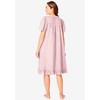 Dreams & Co. Short Floral Print Cotton Gown - 3 of 4