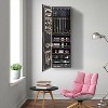 Yukimo Door Hanging Mirror Jewelry Armoire with Full Length Mirror, 6 Drawers, and Lockable Storage Cabinet - 4 of 4