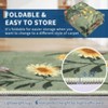 Modern Washable Area Rug for Living Room, Floral Pattern Floor Rug with Non Slip Backing, Low Pile Floor Carpet for Living Room Office - 4 of 4