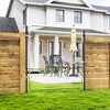 Outsunny Garden Gate Chain Link Fence Gate, Galvanized Steel Garden Door for Yard Entrance Way - 2 of 4