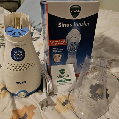 Vicks Personal Steam Inhaler for Congestion Relief and Coughs. Soft Face  Mask for Targeted Steam. More Relief When Used with VapoPads.