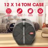 SKB 12" x 14" Tom Case with Padded Interior and D-Shaped Drum Design, Black - 2 of 4