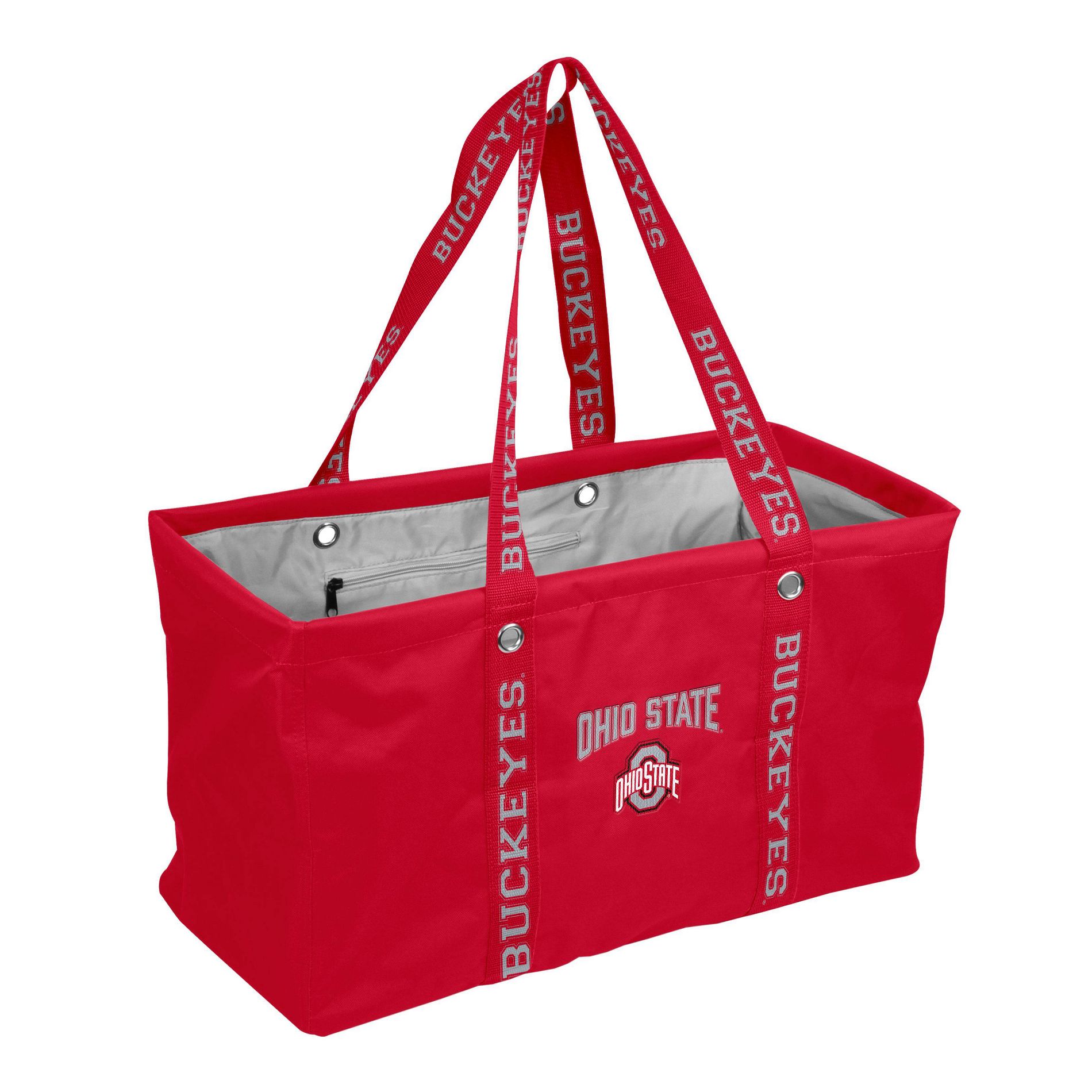 NCAA Ohio State Buckeyes Strap Handbag: Polyester Tote, Sports Pattern