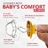 Playtex Baby – Binky Orthodontic Pacifier with Snap-On Cover, Air Comfort Shield, Medical-Grade Silicone, 0–6 Months, 2-Pack, Bunny & Rabbit Design - 2 of 4