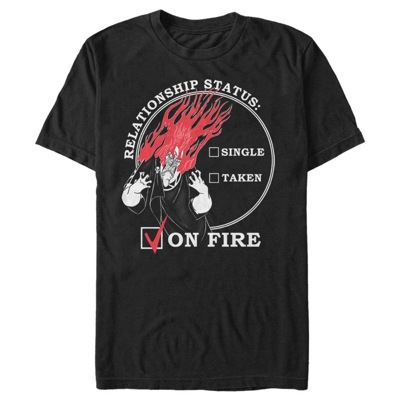 Men's Hercules Hades Valentine's Day Status, ON FIRE! T-Shirt, 1 of 6