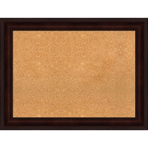 Amanti Art Coffee Bean Brown Framed Corkboard, Natural Cork - 1 of 4