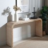 59" Wooden Entryway Console Table,Console Table With Beaded Ttrim And Wood Frame,Entrance Table For Hallway,Living Room-Cuddlewood - 3 of 4