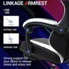 Bosmiller Ergonomic Reclining Gaming Chair with Linkage Armrests & Footrest, Racing Office Chair, PU Leather Computer Desk Chair - 4 of 4