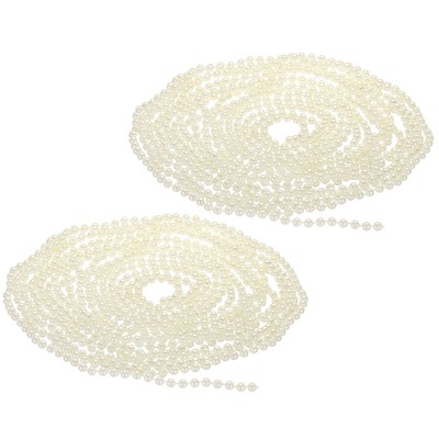 Unique Bargains Craft Wedding Party Decorative Faux Pearl Beads Garland 2 Pcs