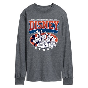 Men's - Disney - Mickey And Friends Americana Long Sleeve Graphic T-Shirt - 1 of 3