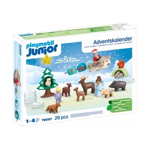 Playmobil 1.2.3 Advent Calendar Snowy Christmas 70257 Playset 26pcs - 1 of 1