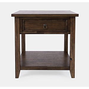 Jofran,Bakersfield Mission Style End Table with Drawer - 1 of 4