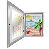 Americanflat Kids Art Frame with shatter-resistant glass - Front opening Wall Display for Artworks - Available in a variety of Colors - 3 of 4