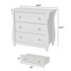 3 Dresser for Bedroom, 29.3" Tall Drawer Dresser with Storage Freestanding, Wooden Closet Storage Chest for Living Room,Bedroom, Entryway - 4 of 4