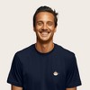 Dalix Cappuccino Embroidered Cotton Relaxed Boxy Fit Short Sleeve Crewneck Tee Shirt Mens - 3 of 4