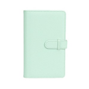 108-Piece Multifunctional 3 Inch Photo Ticket Credit Card Storage Book, Color: Mint Green - 1 of 4