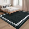 Machine Washable Area Rug for Living Room Bedroom, Modern Bordered Home Decor Carpet for Dining Room Office - 4 of 4