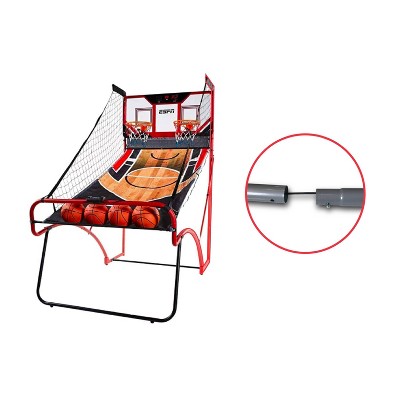 ESPN 2 Player EZ Fold Basketball Game with Polycarbonite Backboard and LED Scoring - Black