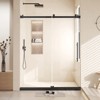 Sliding Glass Shower Door, Sliding Bathroom Door, Glass Shower Doors for Walk in Shower, Waterproof Seal&Easy Installation,10mm Tempered-Glass - 4 of 4