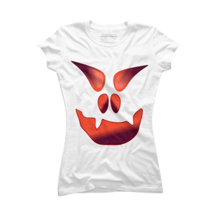 Junior's Design By Humans Halloween Monster By LamaStar T-Shirt - 1 of 3