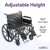 Proheal Bariatric Heavy-Duty Titus Wheelchair with Removable Desk Arms & Elevating Leg Rests - 2 of 4