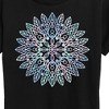 Women's - Instant Message - Radial Watercolor Design Short Sleeve Graphic T-Shirt - 2 of 4