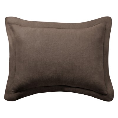 Washed Linen Cocoa King Sham With Flange - Levtex Home : Target