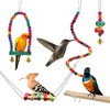 Unique Bargains Bird Toys Coconut Hideaway with Ladder Swing - 4 of 4