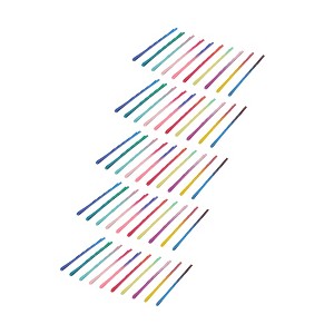 Unique Bargains Women's Fashion Colorful Ombre Hair Clips Multicolor 50 Pcs - 1 of 4