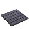 76-Pack 11.42"x11.42" Plastic Interlocking Deck Tiles - 68.80 Sq.Ft Outdoor Plastic Flooring, Super Durable, Waterproof - 3 of 4