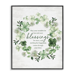 Stupell Industries Irish Proverb Wreath Framed Giclee Art - 1 of 4