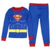 DC Comics Toddler Boys' Superhero Tight Fit Multiple Styles Sleep Pajama Set - 2 of 4