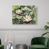 30"x40" Lotus Blossoms by Studio Arts Unframed Wall Canvas - Masterpiece Art Gallery: Horizontal Botanical Artwork - 2 of 4
