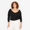 Women's Long Sleeve V-Neck T-Shirt - Wild Fable™ - 2 of 3