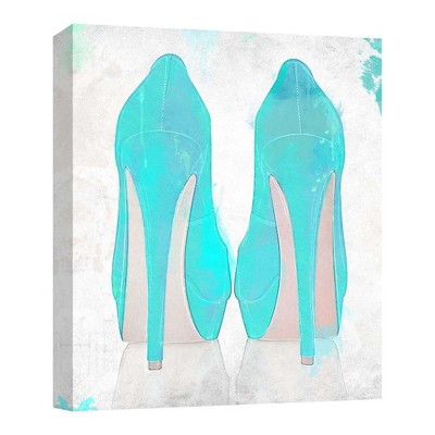 11" x 14" Blue Heel Decorative Wall Art - PTM Images