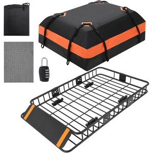Acekool 64" Roof Cargo Basket & Bag | 21 Cu Ft Storage | Lock Included | 200LB Capacity SUV/Truck Carrier - 1 of 4