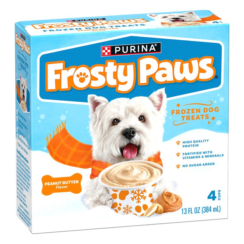 Purina Frosty Paws Peanut Butter Flavor Frozen Dog Treats - 4pk, 3 of 11