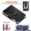iMountek "Carbon Fiber RFID Blocking Credit Card Holder Wallet with Cash Clip - Slim & Secure for Men" Black - 3 of 4