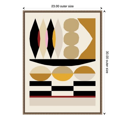 Abstract Geometric Beaded Framed Canvas Wall Art 23 x 30