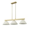 Cobalt Collection Modern Three-Light Billiard Light - 14.25" x 10.5" x 49.5" - 2 of 4