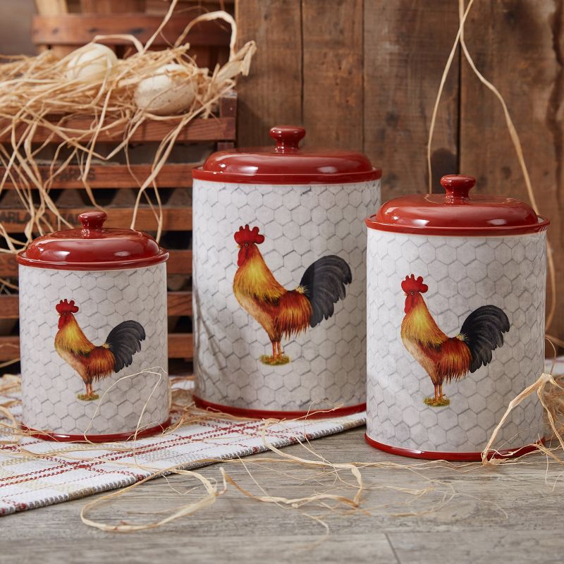 Park Designs Break Of Day Rooster Canister Set, 2 of 4