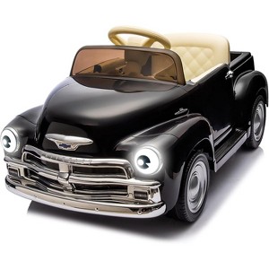 Licensed Chevrolet 12V Ride On Car for Kids 3-5, 2 Speeds, Front &Ear Headlights, Seat Cushion, Music, Parent Remote - 1 of 4